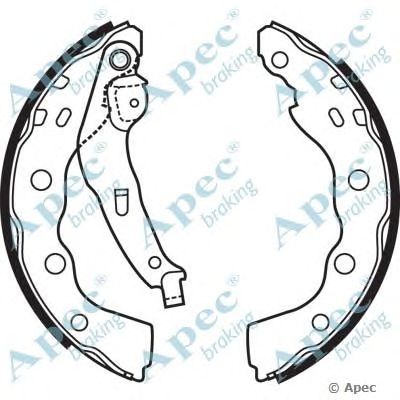 APEC BRAKING shu587 -  Комплект тормозных колодок